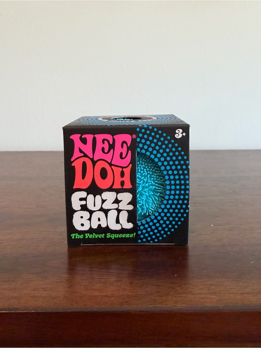 NeeDoh Fuzz Ball Stress Toy - Blue